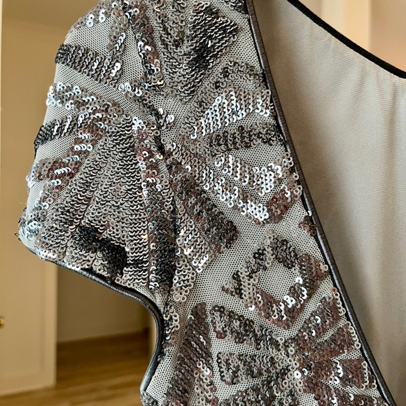 Dress The Population Sequin Body Con Mini Dress Made in USA Size Small - Picture 9 of 16